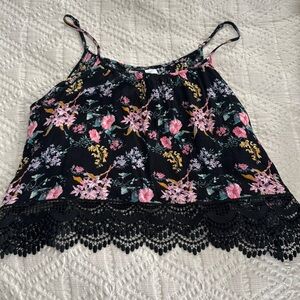 Floral crop top